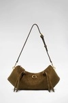 Allegra Wildleder Schultertasche