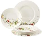 Rosenthal Brillance Bone China Fleurs Sauvages Set 4-tlg. mit Fahnen- und Couptellern