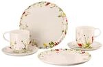 Rosenthal Brillance Bone China Fleurs Sauvages Set 6-tlg. mit Bechern und Couptellern