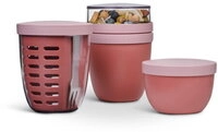 Mepal Promoset pot-range ellipse 3-teilig - vivid mauve