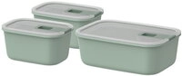 Mepal EasyClip Set Frischhaltedose 3-teilig (2x 450 ml + 1000 ml) - Nordic sage