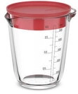 Mepal Messbecher Chef It Glas 500 ml mit Deckel - coral