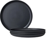 Mepal Set Fr&uuml;hst&uuml;cksteller Silueta 230 mm 4 St&uuml;ck - Nordic black