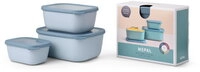 Mepal Set Multisch&uuml;ssel Cirqula rechteckig hoch 3-teilig (750+1500+3000 ml) - Nordic