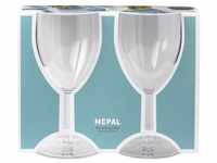 Mepal Kunststoff Weinglas 300 ml SAN, Set mit 2 Stück