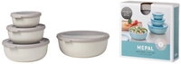 Mepal Set Multisch&uuml;ssel Cirqula flach, 4-teilig (350+750+1250+2250 ml) - Nordic