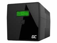 Green Cell UPS/USV (1000VA/600W, 2xIEC, 2x Schuko, AVR, LCD)
