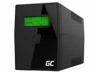 Green Cell UPS/USV (800VA/480W, 2x Schuko, AVR, LCD)