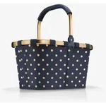 Reisenthel carrybag frame metallic dots blue