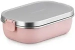 Le Creuset Lunchbox 900ml Shell Pink Edelstahl