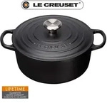 Le Creuset Br&auml;ter rund Signature 34 cm Schwarz