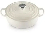 Le Creuset Sauteuse Br&auml;ter rund Signature 24 cm Meringue