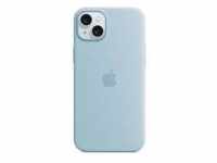 Apple iPhone 15 Plus Silikon Case mit MagSafe – Hellblau
