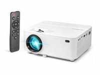 Technaxx TX-113 Beamer Standard Throw-Projektor 1800 ANSI Lumen LED 800x480 Weiß