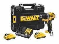 DEWALT DCD701D2-QW Cordless Drill 2x 12V 2Ah XR TSTAK Black Yellow