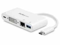 StarTech.com USB-C Multiport Adapter - auf DVI-D (Digital) Video mit 60W Power