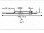 Gl&uuml;hkerze VALEO 345247 (10 Stk.) f&uuml;r Opel Zafira Tourer C Insignia A Cascada
