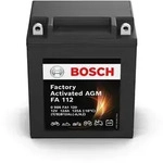 Motorradbatterie BOSCH 0 986 FA1 120 AGM 12V 12Ah 125A FA112