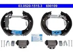 Bremsbackensatz ATE 03.0520-1515.3 f&uuml;r Hyundai I10 I