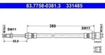 Bremsschlauch ATE 83.7758-0381.3 f&uuml;r Ferrari Mondial 208/308