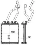 W&auml;rmetauscher Innenraumheizung MAHLE AH 180 000S f&uuml;r Audi VW Porsche Q7