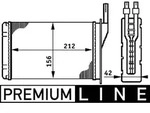 W&auml;rmetauscher Innenraumheizung MAHLE AH 74 000P f&uuml;r Renault Super 5 9