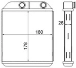 W&auml;rmetauscher Innenraumheizung MAHLE AH 237 000S f&uuml;r Volvo S40 I V40