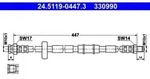 Bremsschlauch ATE 24.5119-0447.3 f&uuml;r Lancia Ypsilon
