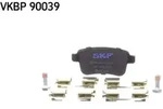 SKF VKBP 90039 Bremsbelagsatz Scheibenbremse f&uuml;r Renault Mercedes-Benz Kangoo