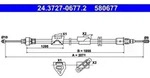 Seilzug Feststellbremse ATE 24.3727-0677.2 f&uuml;r Ford Mondeo IV Turnier