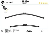 SWF 119290, Scheibenwischer SWF 119290 f&uuml;r Abarth Fiat Ford Renault 500 595...