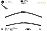 SWF 119255, Wischblatt SWF 119255 f&uuml;r BMW Fiat 1er Stilo Multi Wagon