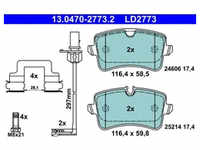 Bremsbelagsatz Scheibenbremse ATE 13.0470-2773.2 für Audi A8 D4