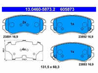 Bremsbelagsatz Scheibenbremse ATE 13.0460-5873.2 für Kia Hyundai Sportage II