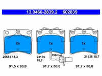 Bremsbelagsatz Scheibenbremse ATE 13.0460-2839.2 für VW Transporter T4
