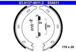 Bremsbackensatz Feststellbremse ATE 03.0137-4011.2 f&uuml;r Mercedes-Benz Vito V