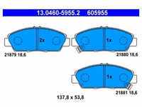 Bremsbelagsatz Scheibenbremse ATE 13.0460-5955.2 für Rover Honda 600 I Accord V