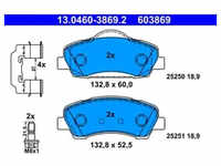 Bremsbelagsatz Scheibenbremse ATE 13.0460-3869.2 für Peugeot 308 II SW
