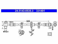 Bremsschlauch ATE 24.5143-0535.3 für Mercedes-Benz M