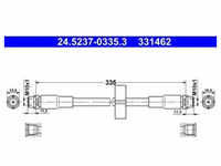Bremsschlauch ATE 24.5237-0335.3 für Audi Allroad C5