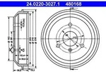 Bremstrommel ATE 24.0220-3027.1 (2 Stk.) f&uuml;r Smart Fortwo Cabrio
