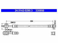 Bremsschlauch ATE 24.5142-0290.3 für VW Passat B5 Variant