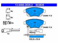 Bremsbelagsatz Scheibenbremse ATE 13.0460-3835.2 für Ford Transit