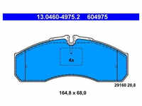 Bremsbelagsatz Scheibenbremse ATE 13.0460-4975.2 für Mercedes-Benz Sprinter