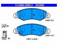 Bremsbelagsatz Scheibenbremse ATE 13.0460-3995.2 für Opel Agila