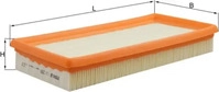 MAHLE LX 259, Luftfilter MAHLE LX 259 f&uuml;r Audi VW Chrysler Dodge Plymouth 80 B2 Golf