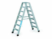 ZARGES Seventec B Alu-Stufen-Stehleiter | 2 x 7 Stufen | Sicher & Komfortabel | Für