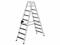 Stehleiter-clip-step-beidseitig 2x9Stu Aluminium-Stehleiter - clip-step - beids
