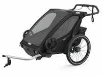 Thule Chariot Sport Zweisitzer Fahrradanhänger - Mitternachtsschwarz für Sport und