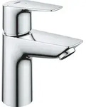 Waschtischmischer Grohe BauEdge S-Size Ausladung 93 mm chrom Mittelstellung kalt